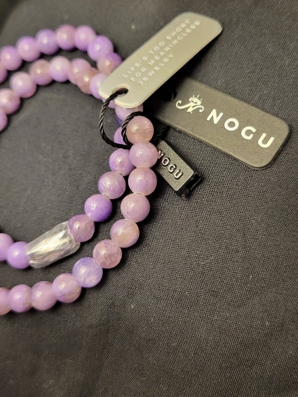 NOGU Purple Jade | Silver | Gemstone Wrap
